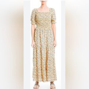 Max Studio Yellow Floral Maxi Dress